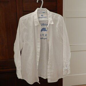 Tommy Bahama NWT Woman's White Linen Button Up Shirt